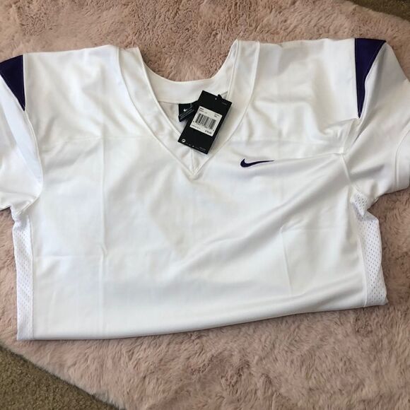 Nike Vapor Pro Football white purple jersey - Picture 2 of 6